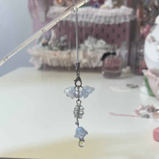Blue Flower Phone Charm!