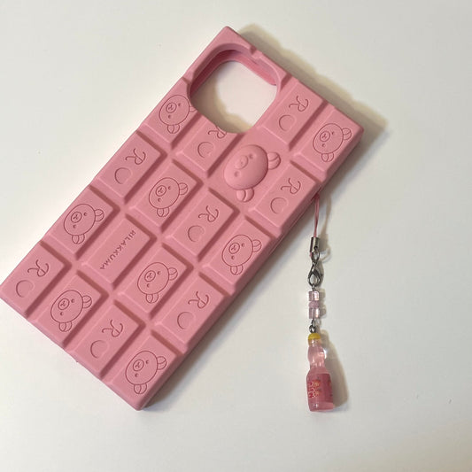 Japanese Ramune Bottle Phone Charm!