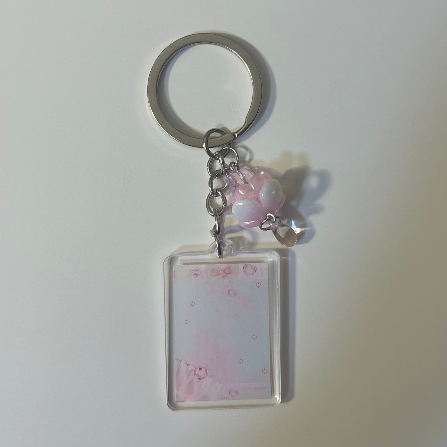 Jellyfish Art Beaded Acrylic Keychain