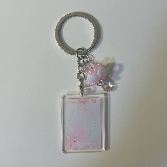 Jellyfish Art Beaded Acrylic Keychain