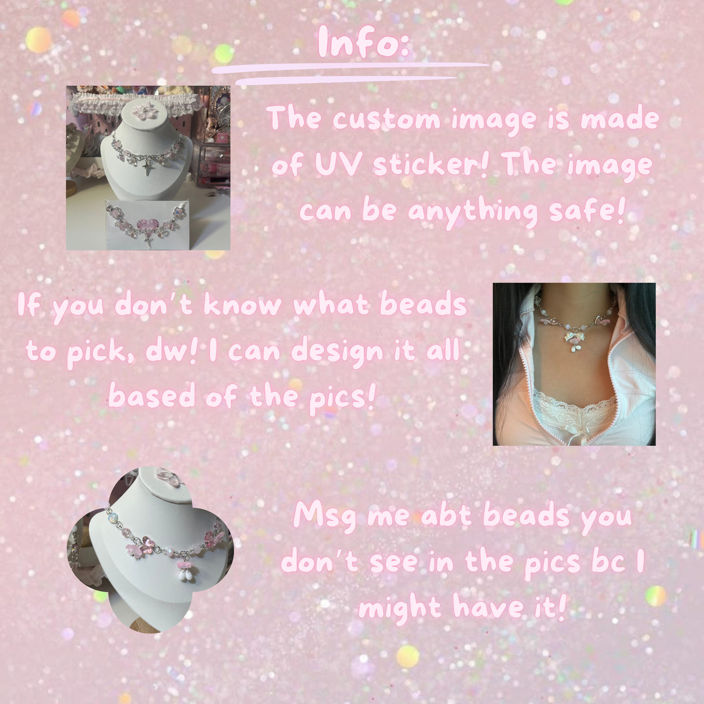 Custom Necklaces! ~email angelixgemz@gmail.com after purchase!~