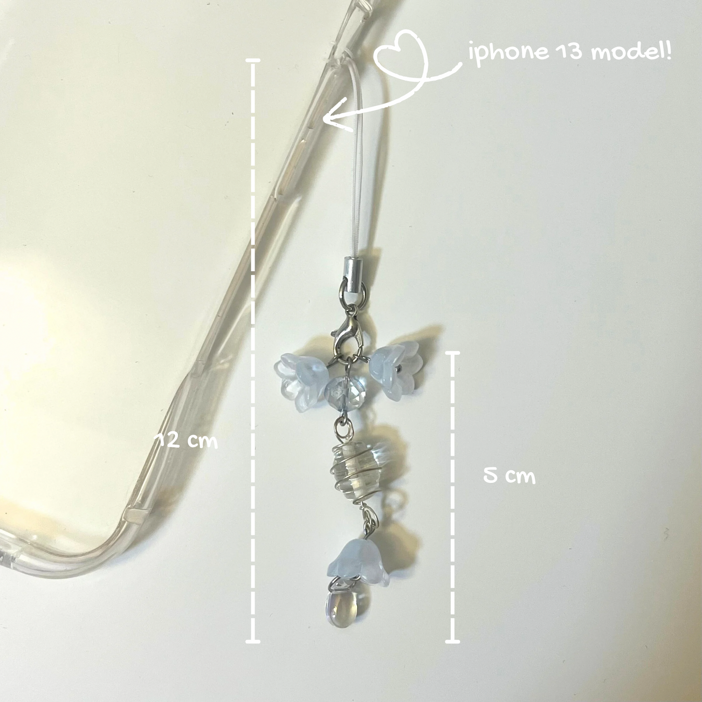 Blue Flower Phone Charm!