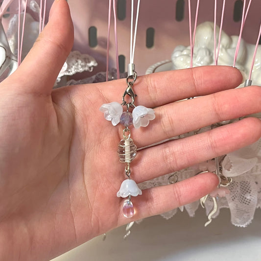 Blue Flower Phone Charm!